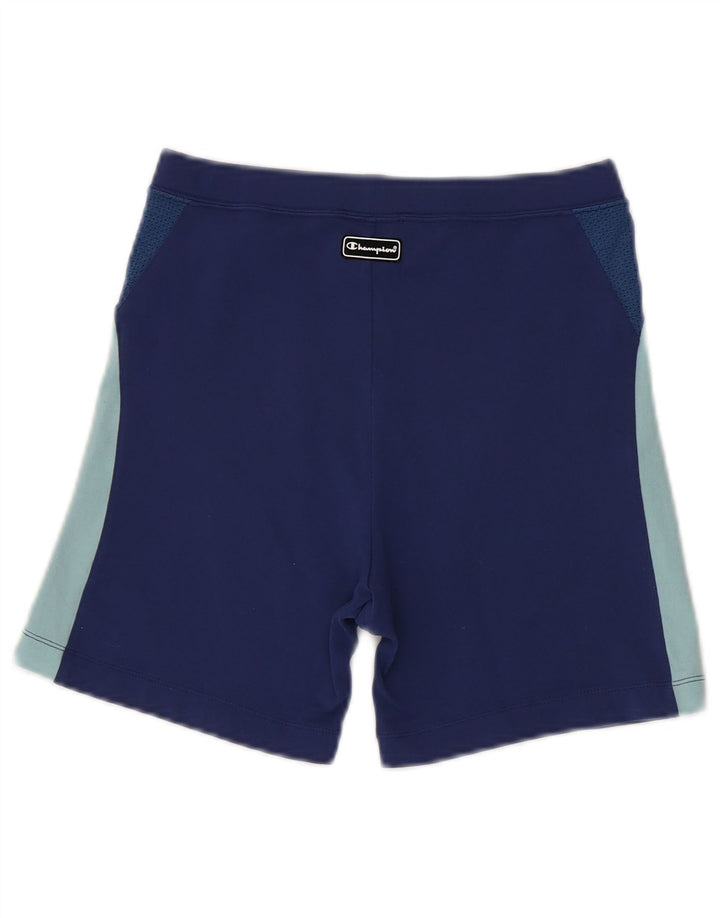 CHAMPION Pantalones cortos deportivos para niños 11-12 años Grande Azul marino Colorblock Nylon