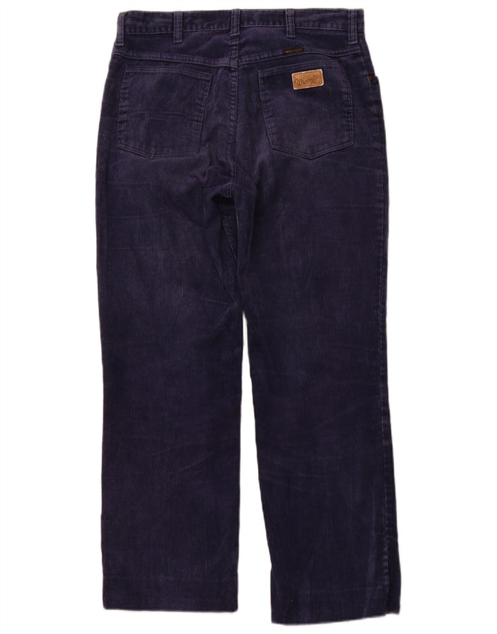 WRANGLER Pantalones rectos de pana para hombre W32 L28 Azul marino