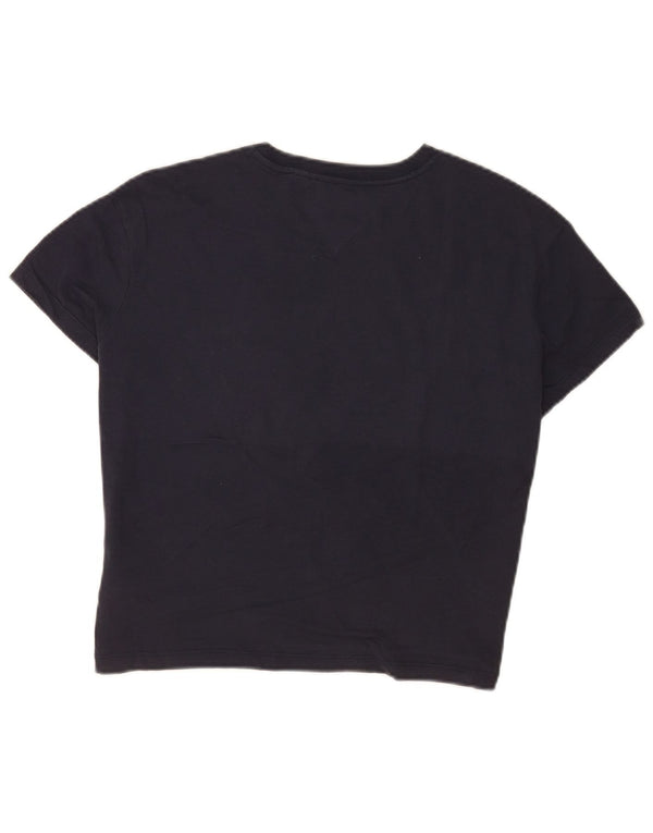 Tommy Hilfiger Camiseta gráfica para mujer UK 6 XS Azul marino Colorblock
