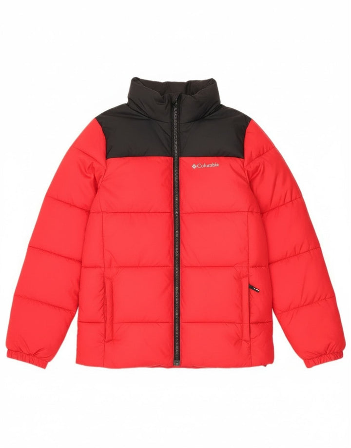 Columbia Chaqueta acolchada para niño 14-15 años Grande Rojo Colorblock Poliéster