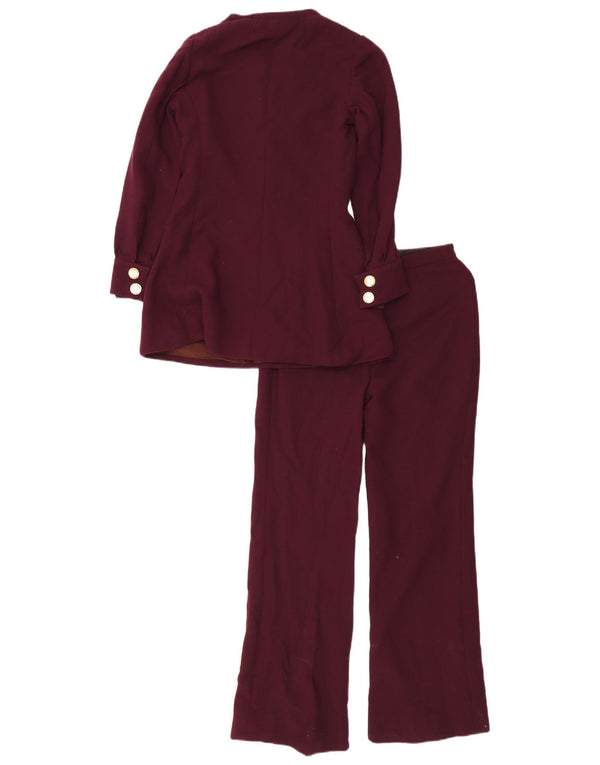 Traje vintage de 2 piezas para mujer IT 44 Medio W24 L29 Púrpura