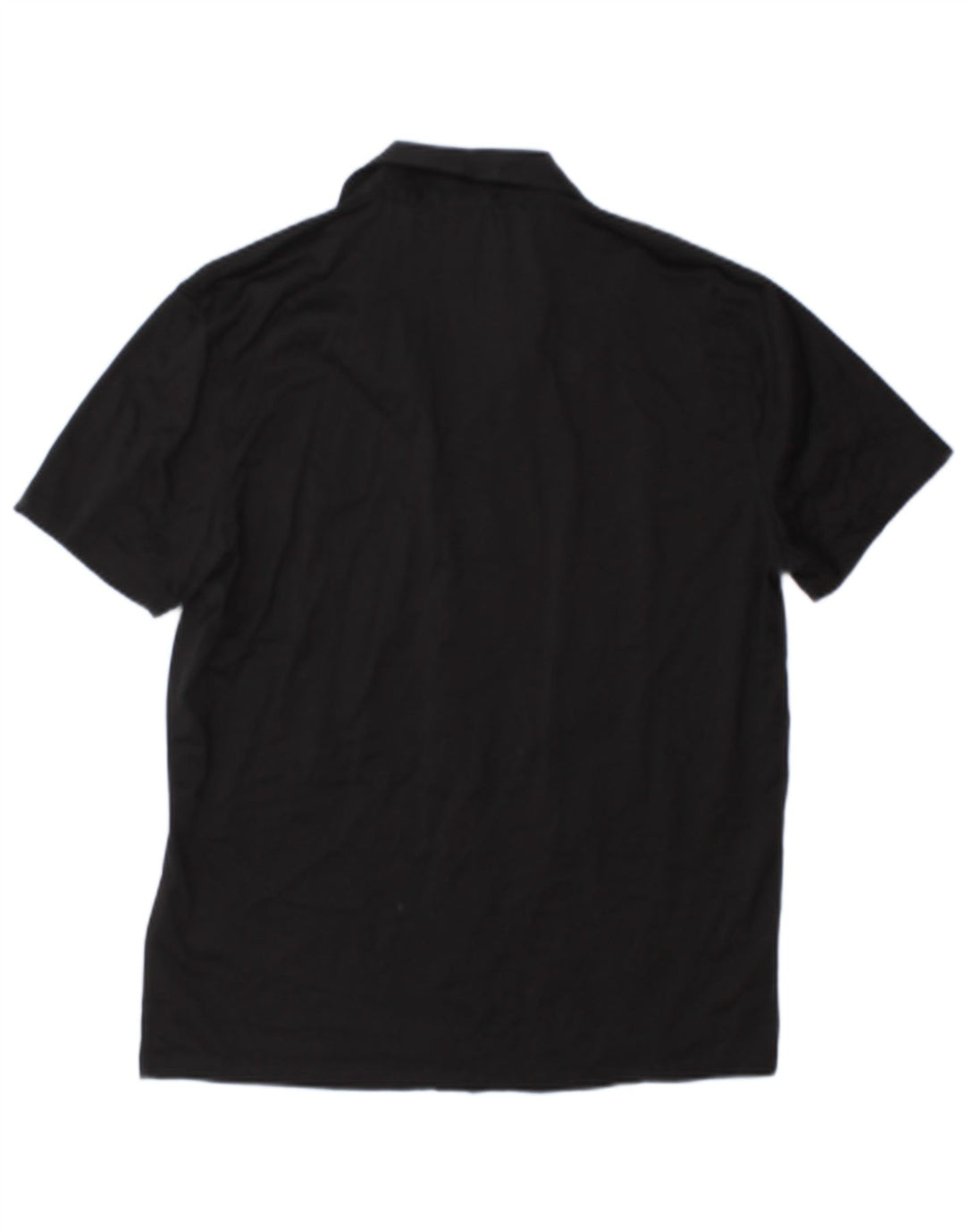 Reiss Camisa de manga corta para hombre, talla grande, algodón negro