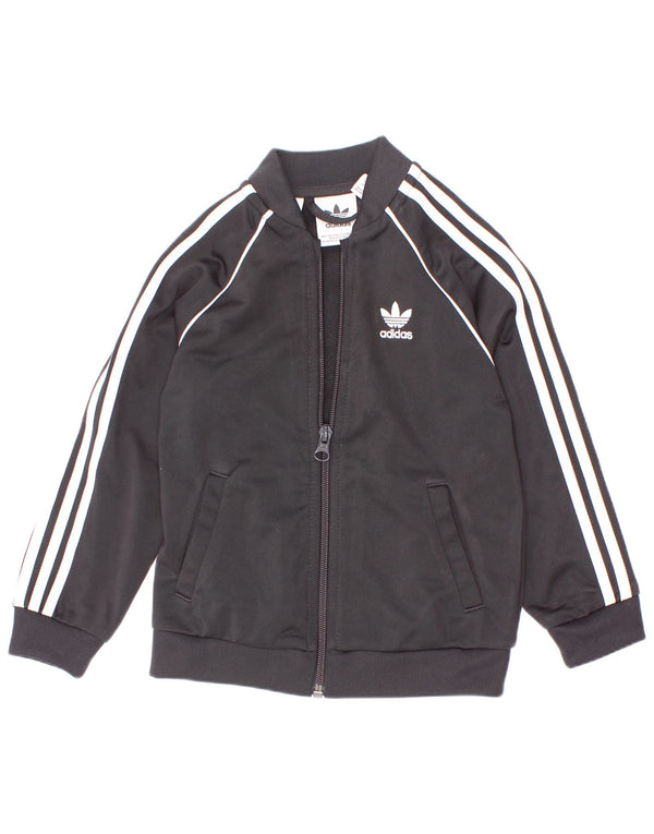 Adidas Chaqueta de chándal para niño 2-3 años Negro Poliéster