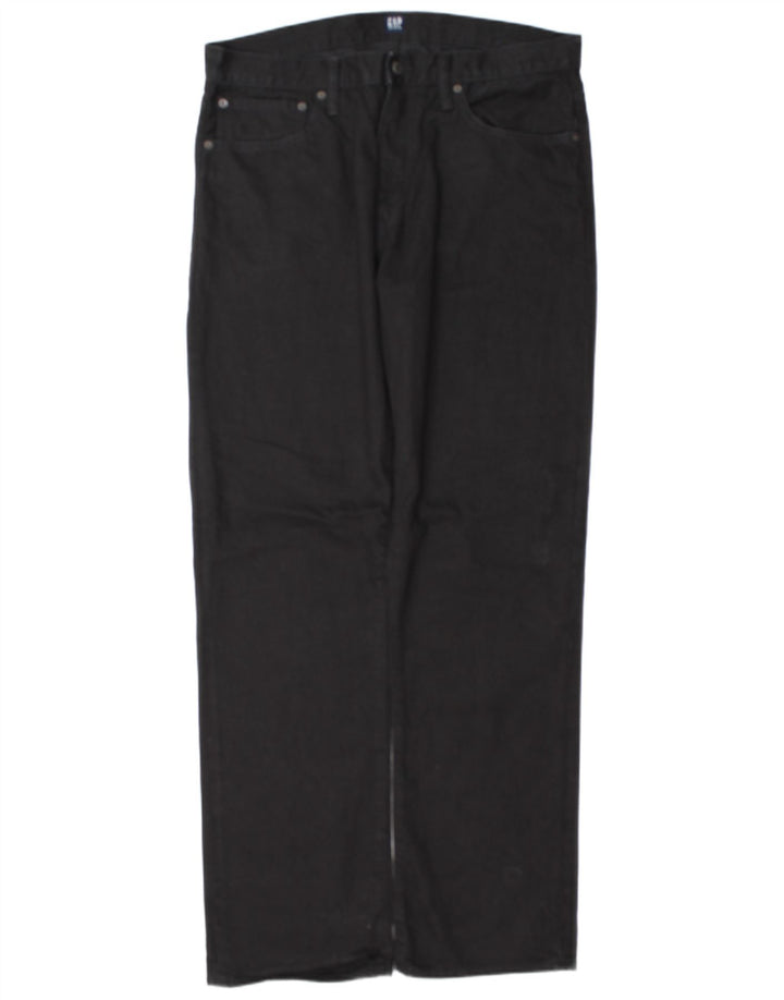 Vaqueros rectos para hombre Gap W36 L34 Algodón negro