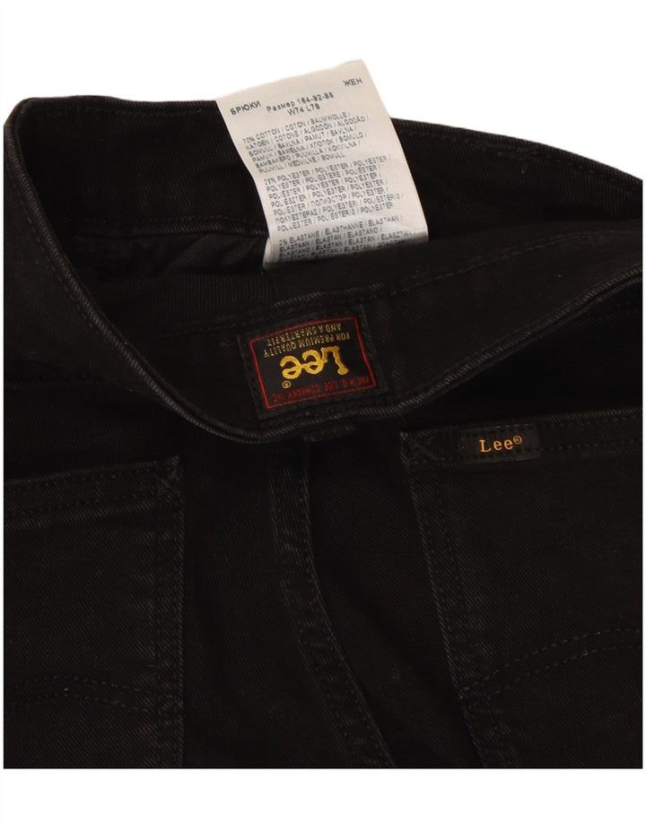 Vaqueros ajustados elásticos Marion para mujer Lee W29 L25 Algodón negro