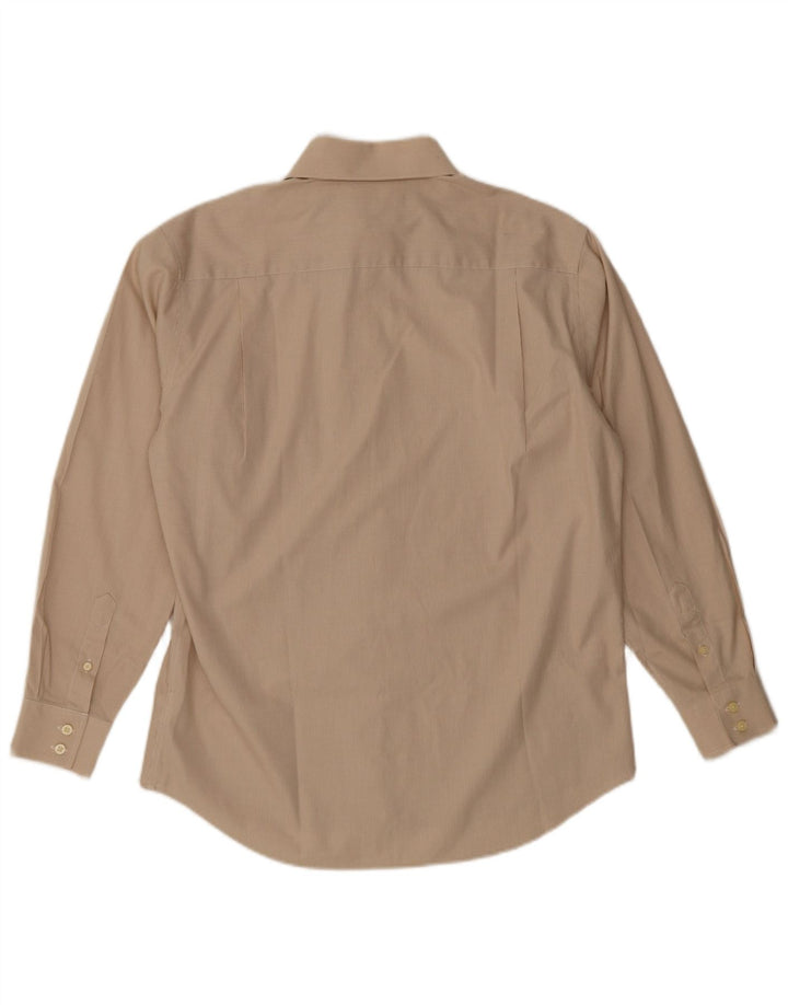 Dockers Camisa para hombre talla 16 1/2 algodón de pata de gallo beige mediano
