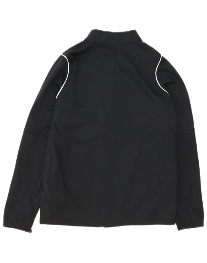 NIKE Boys Dri Fit Graphic Chándal Top Chaqueta 10-11 años Mediano Negro