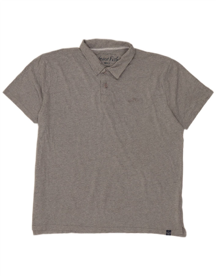 WEIRD FISH Polo Hombre XL Algodón Gris