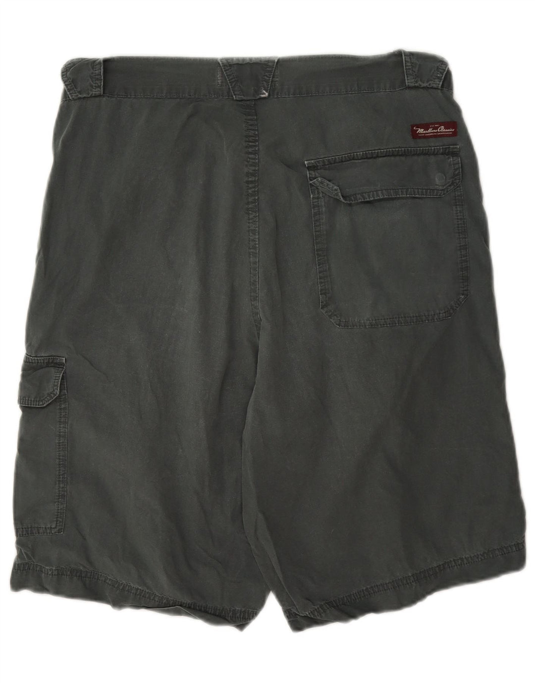 Marlboro Classics Pantalones cortos tipo cargo para hombre EU 50 Large W34 Algodón gris