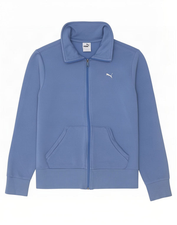 Puma Mujer Chándal Top Chaqueta UK 12 Azul Medio