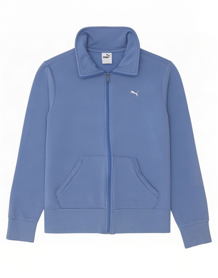 Puma Mujer Chándal Top Chaqueta UK 12 Azul Medio