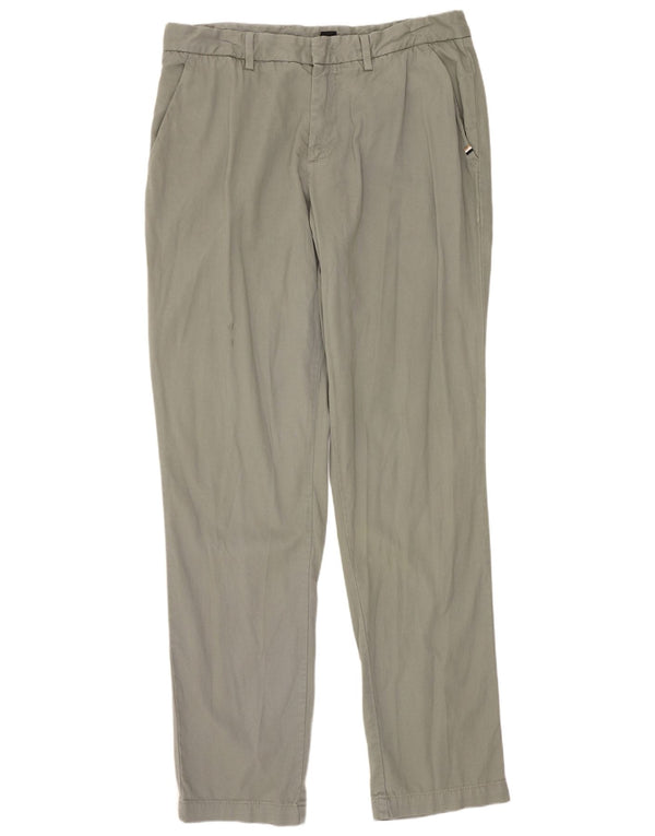 Hugo Boss Pantalones chinos ajustados para hombre EU 48 Medium W32 L33 Verde