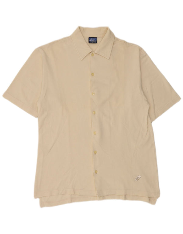 Camiseta Asics Hombre Manga Corta Algodón Amarillo Medio