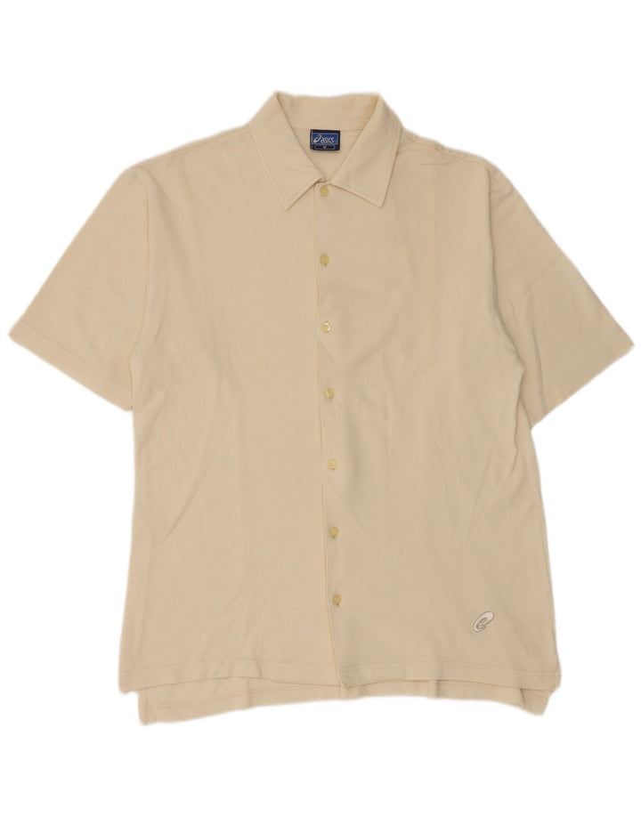 Camiseta Asics Hombre Manga Corta Algodón Amarillo Medio