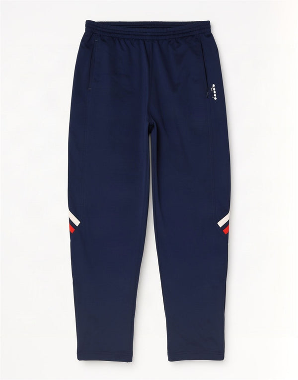 Diadora Pantalón de chándal para hombre ES 42 Large Azul marino Colorblock Poliéster