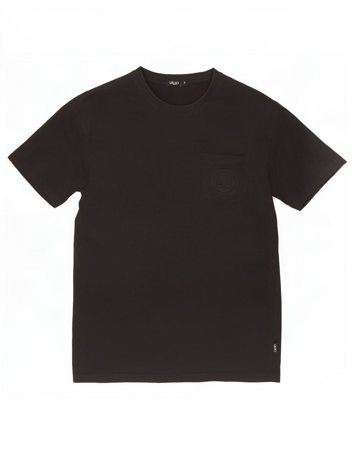 Liu Jo - Camiseta para hombre, talla pequeña, algodón negro