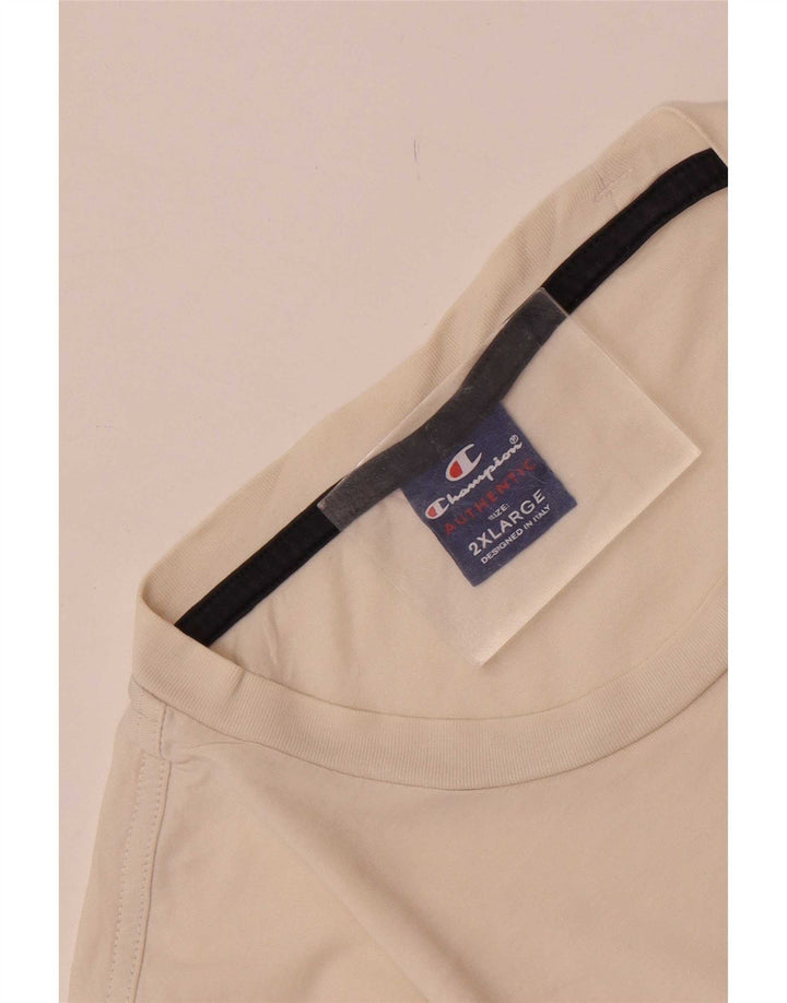 Champion Camiseta para hombre Top 2XL Off White