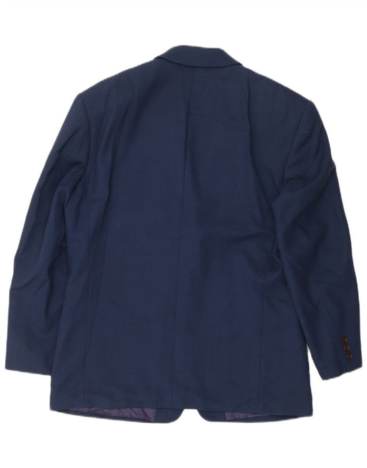 Marks & Spencer Chaqueta tipo blazer de 3 botones para hombre UK 40 Viscosa azul mediana
