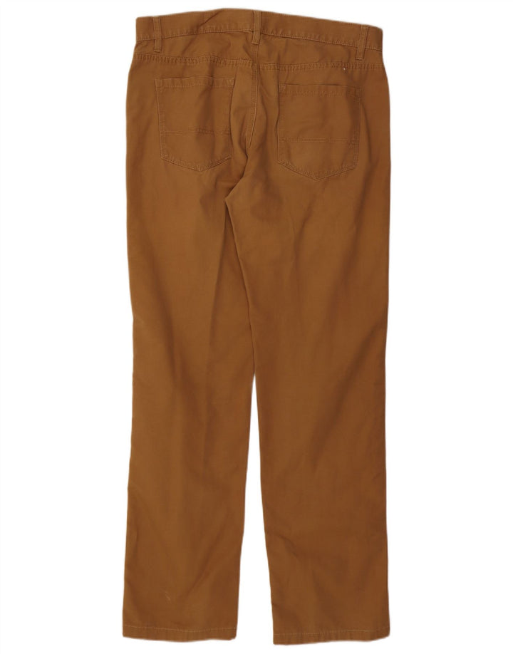 TOMMY HILFIGER Pantalones informales rectos para hombre W33 L32 Algodón beige