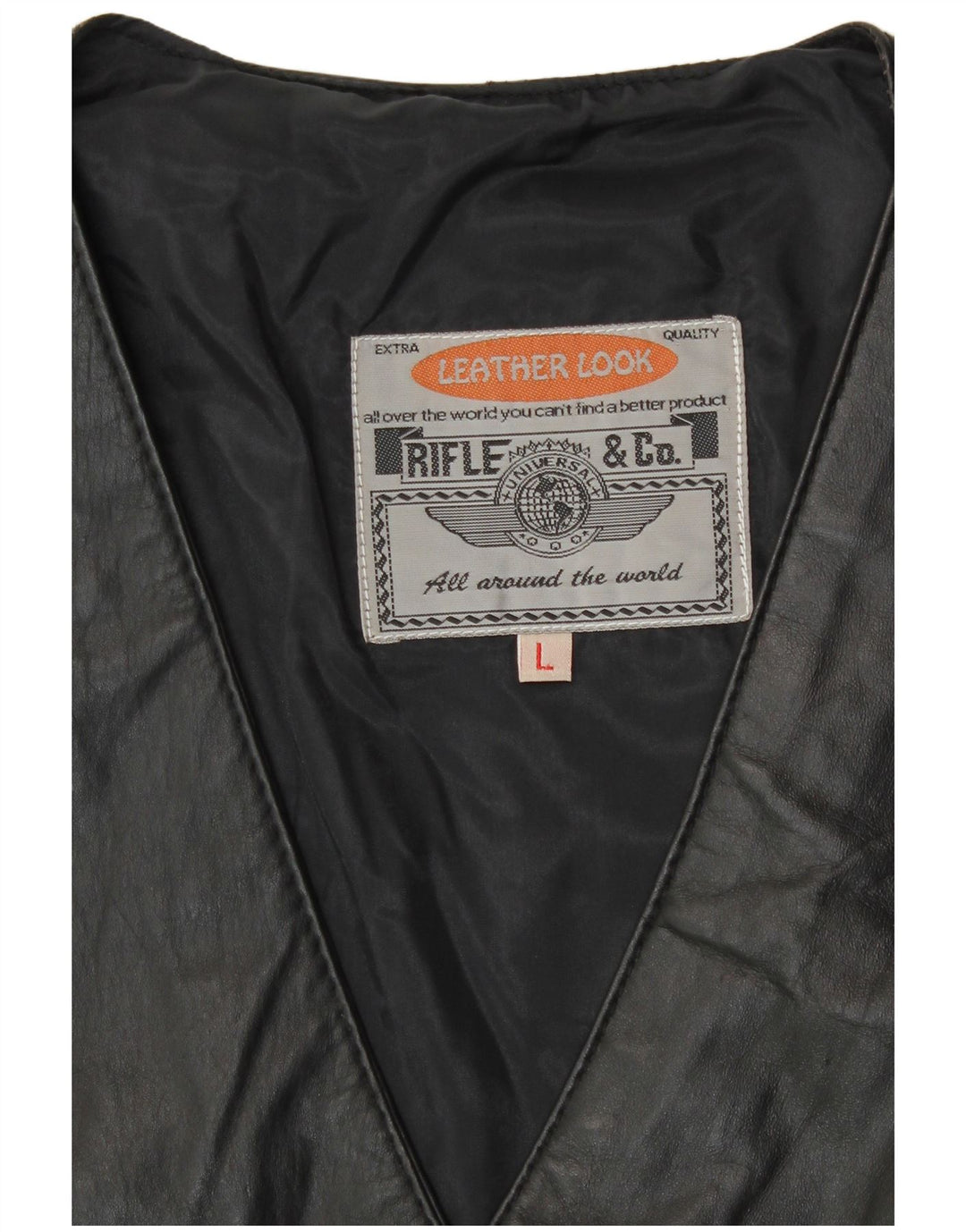 Rifle Chaleco de cuero para mujer UK 46 Large Black Biker