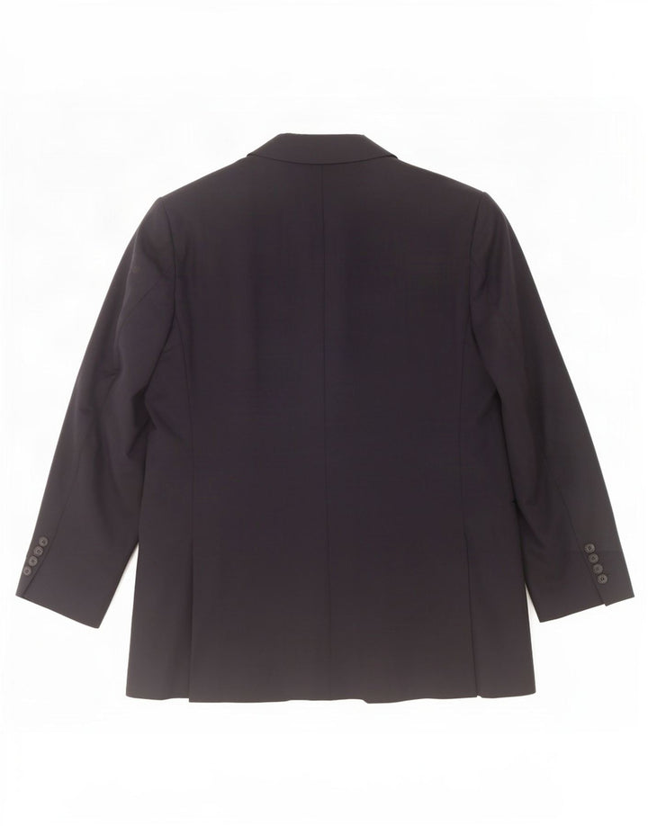 Marks & Spencer Chaqueta tipo blazer de 2 botones para hombre UK 44 XL Lana azul marino