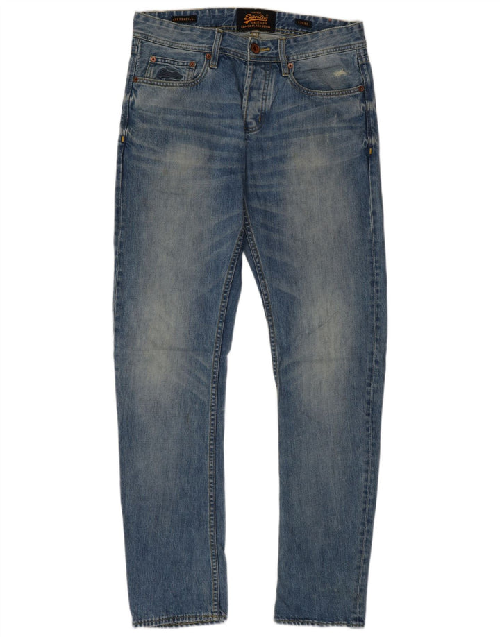 Superdry Vaqueros Sueltos Para Hombre W30 L32 Algodón Azul