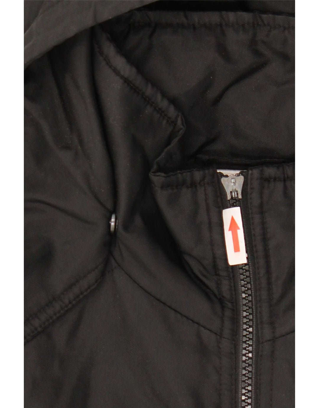 Adidas Chaqueta acolchada con capucha gráfica para hombre Reino Unido 38/40 Mediano Negro Poliéster