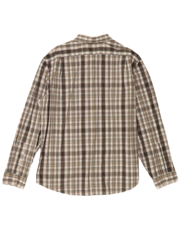 Eddie Bauer Camisa de corte clásico para hombre XL Algodón a cuadros multicolor