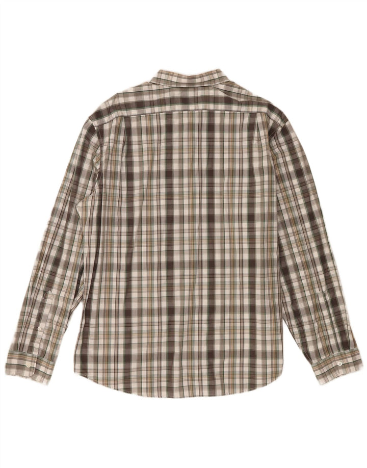 Eddie Bauer Camisa de corte clásico para hombre XL Algodón a cuadros multicolor