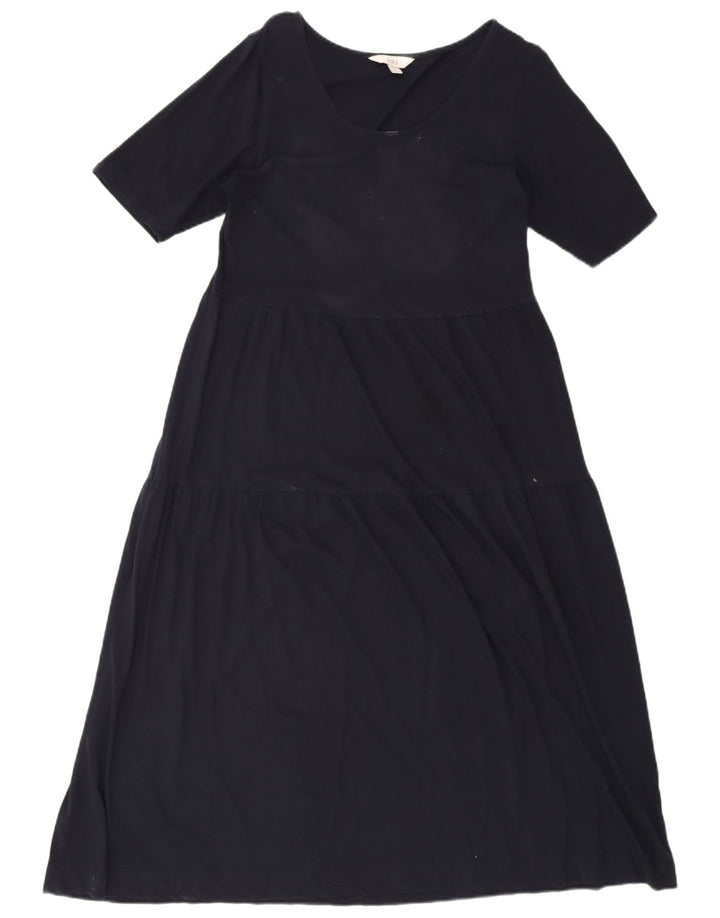 Marks & Spencer Vestido largo regular para mujer UK 44 Algodón azul marino mediano
