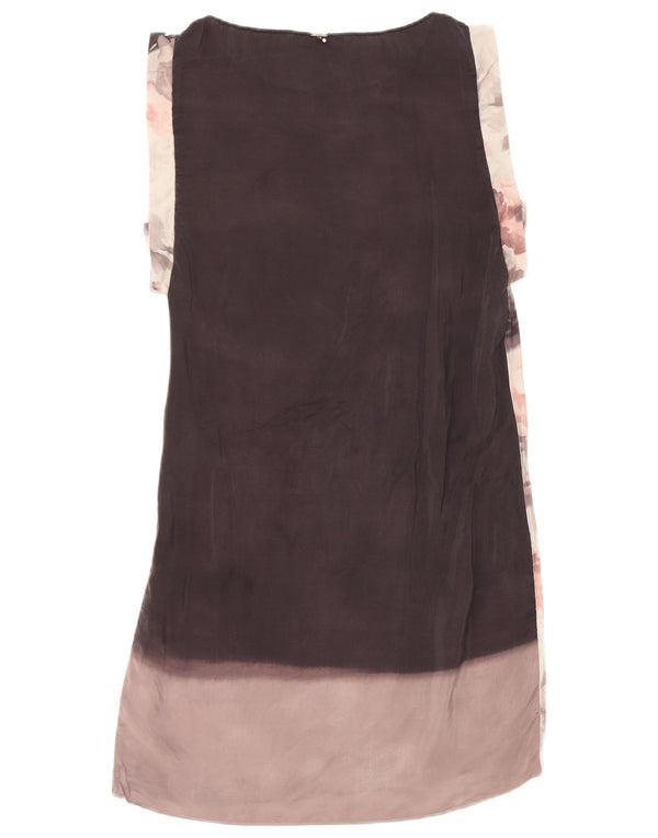 Vestido recto sin mangas para mujer Liu Jo IT 42 Gris medio floral