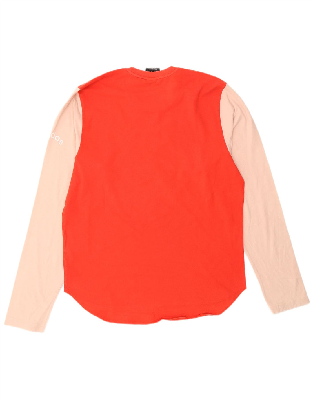 ADIDAS Hombre Graphic Top Manga Larga Algodón Colorblock Rojo Medio