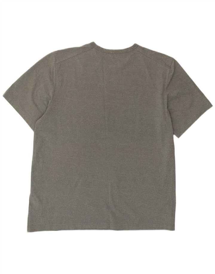 Camiseta Nike Dri Fit para hombre Top poliéster gris grande