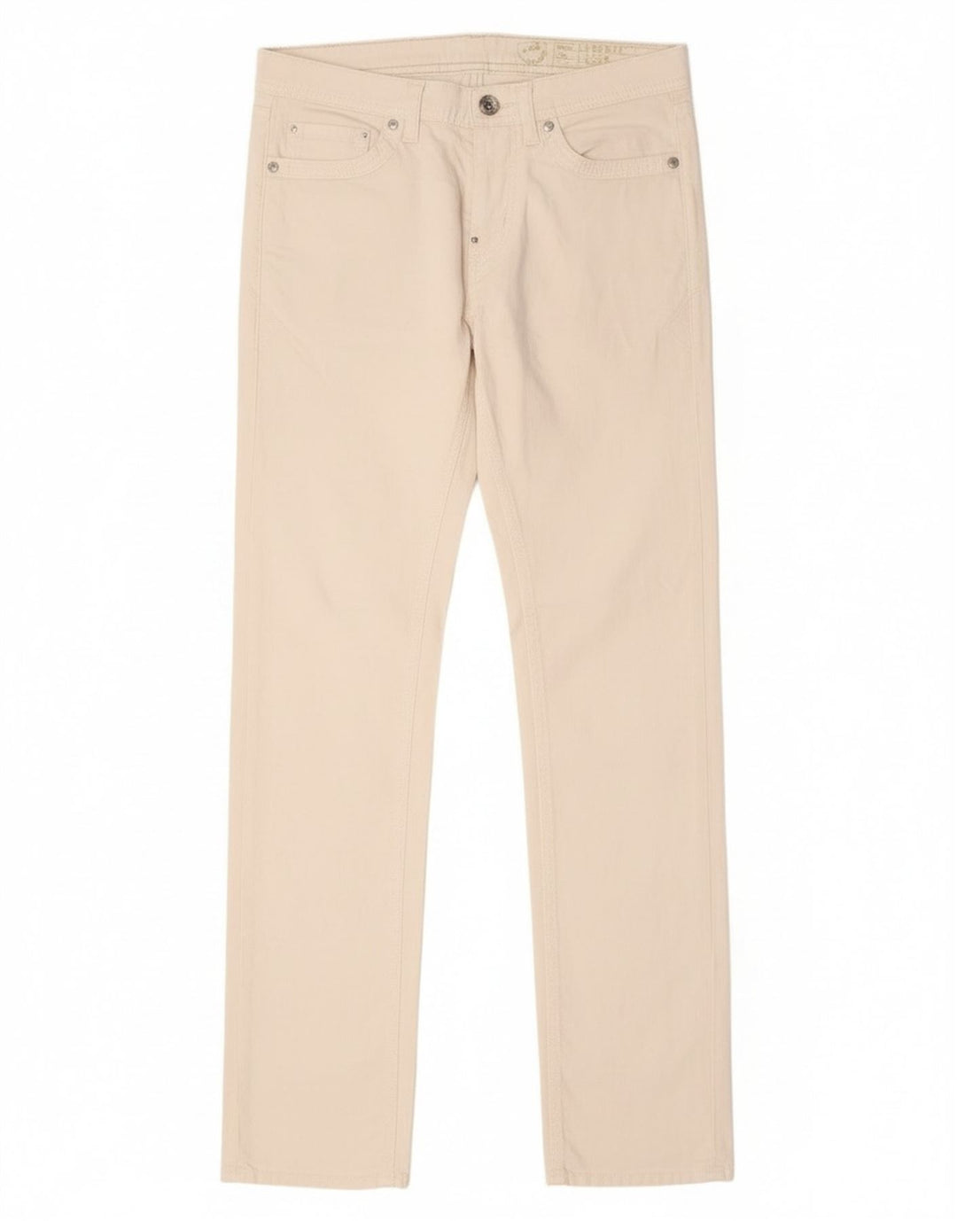 Vaqueros Albert Slim Gas Mujer W29 L34 Algodón Blanco