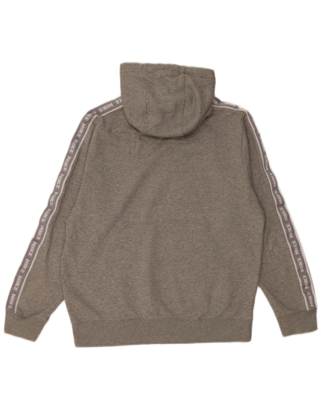 Nike Jersey con capucha y estampado gráfico de algodón moteado en gris medio