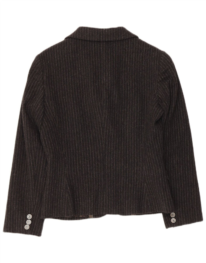 Chaqueta tipo blazer de 2 botones para mujer Liu Jo IT 44 Acetato mediano a rayas negras