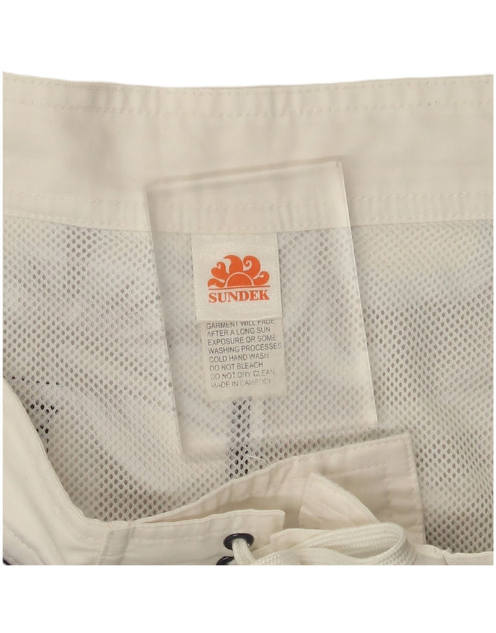 Sundek Bañador para hombre, talla grande, poliéster floral azul marino