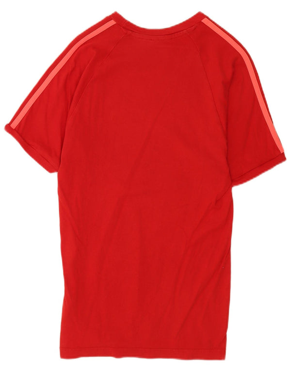 Adidas Camiseta para mujer Top UK 6 XS Rojo Algodón