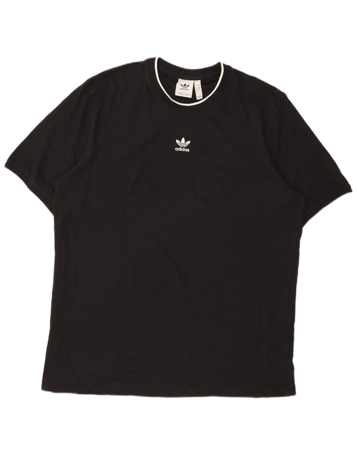 ADIDAS Camiseta Hombre Top Grande Algodón Negro
