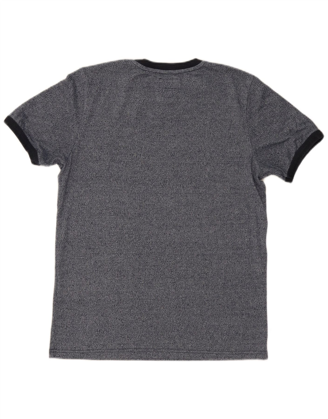 SUPERDRY Camiseta gráfica para hombre Top mediano de algodón moteado en azul marino