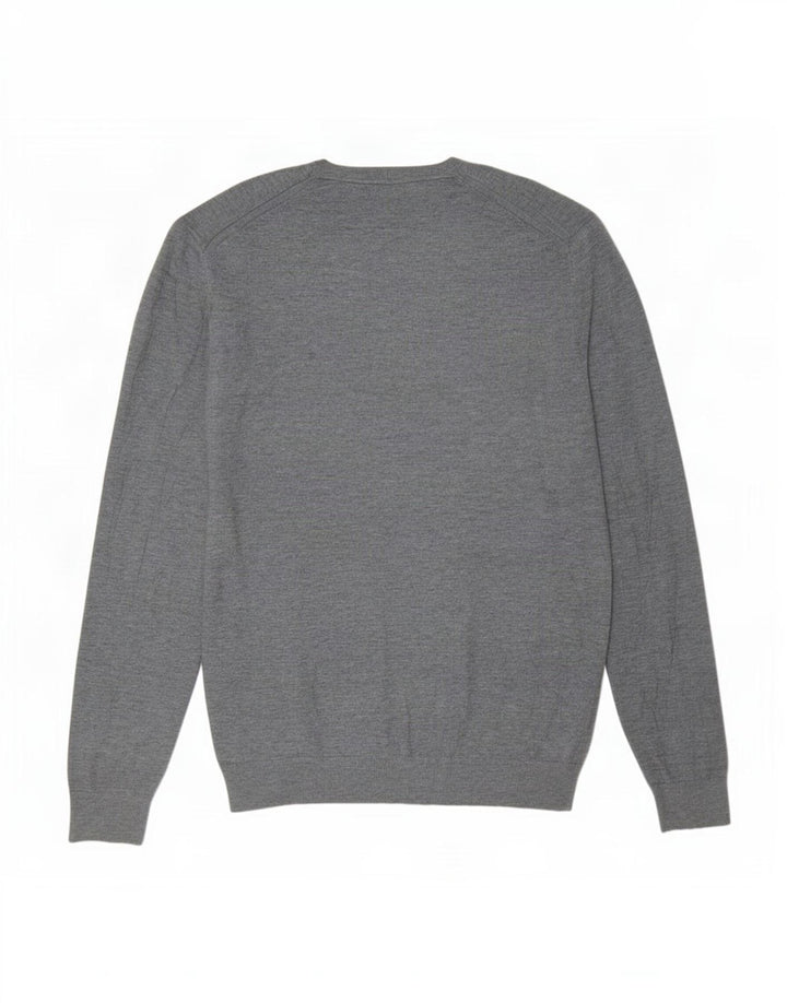Zara Hombre Jersey De Cuello Redondo Jersey Grande Gris