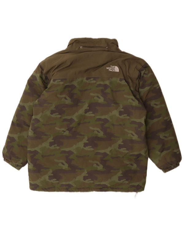 The North Face Chaqueta Acolchada para Niños 11-12 Años Grande Caqui Camuflaje Nylon