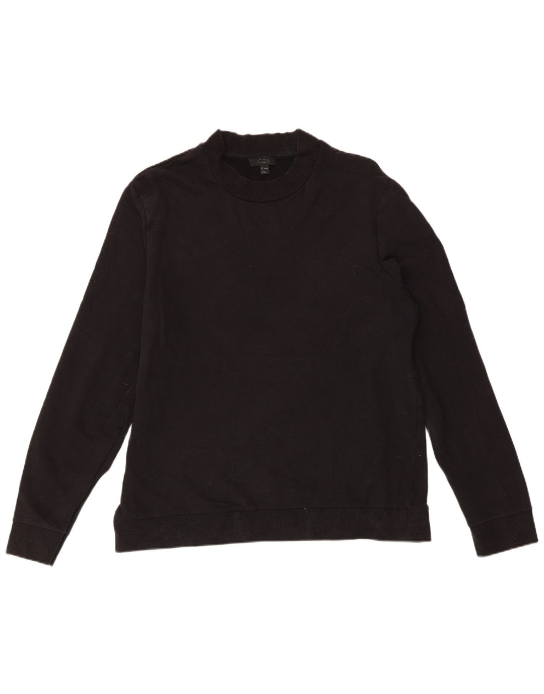COS Sudadera para hombre Jumper Grande Algodón negro