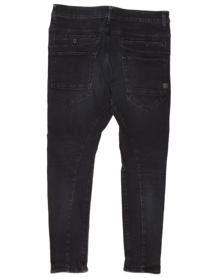 G-STAR Mens Super Slim Jeans W33 L32 Navy Blue Cotton