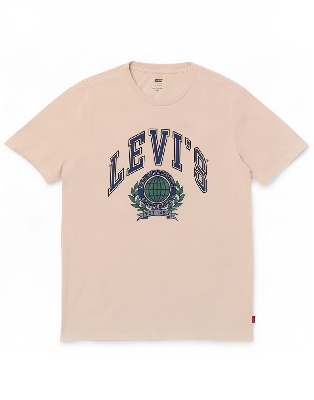 Levi's Camiseta gráfica para hombre Top grande de algodón blanco