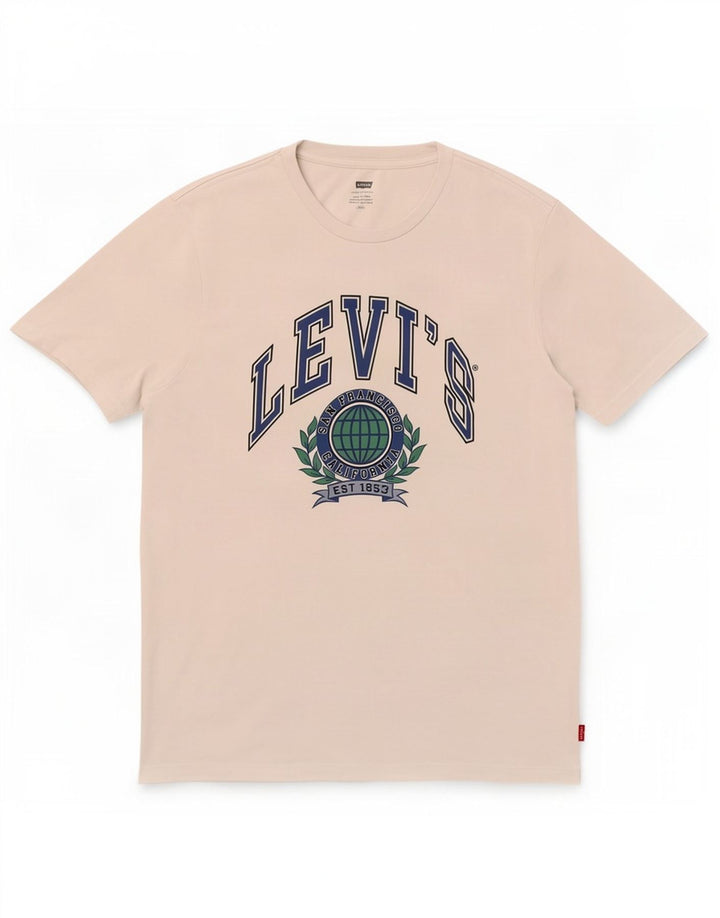 Levi's Camiseta gráfica para hombre Top grande de algodón blanco