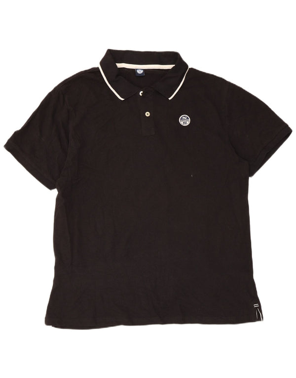 Polo North Sails Hombre XL Algodón A Rayas Negro