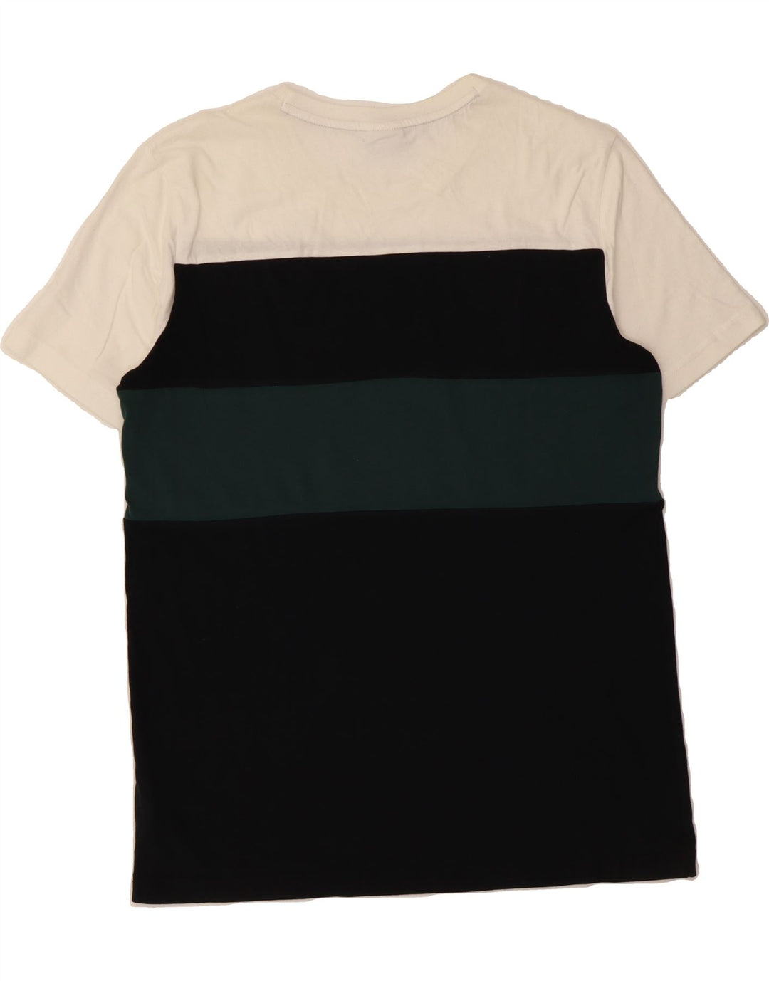 PUMA Mens Graphic T-Shirt Top Medium Black Colourblock Cotton Vintage Puma and Second-Hand Puma from Messina Hembry 