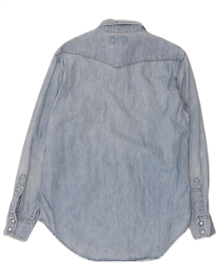 Levi's Hombre Camisa Vaquera Pequeña Algodón Azul