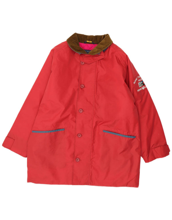 Henri Lloyd Abrigo cortavientos holgado para hombre UK 42 XL Poliéster rojo